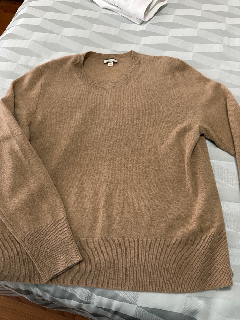 J. Crew Women’s Crewneck Sweater in Camel Brown